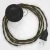 Creative Cables kapcsoló Bekötési talapzat, TC13 Barna Pamut 3 m. Válassza ki a CABPTOTC13