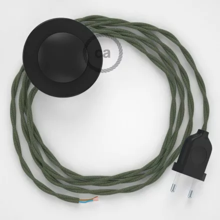 Creative Cables kapcsoló Bekötési talapzat, TC63 Zöld Szürke Pamut 3 m. Válassza ki CABPTOTC63