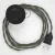 Creative Cables kapcsoló Bekötési talapzat, TC63 Zöld Szürke Pamut 3 m. Válassza ki CABPTOTC63