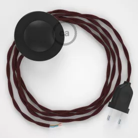   Creative Cables kapcsoló Bekötési talapzat, TM19 bordó műselyem 3 m. Válassza ki a CABPTOTM19