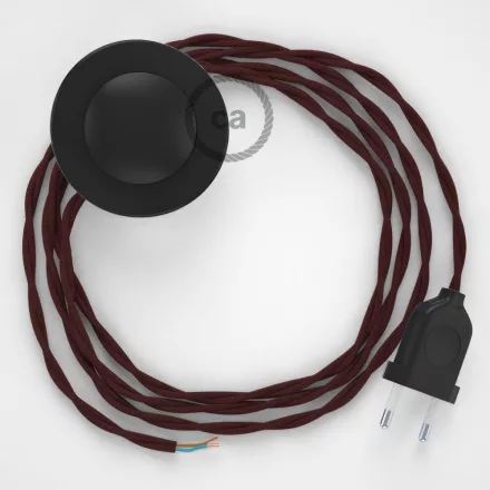 Creative Cables kapcsoló Bekötési talapzat, TM19 bordó műselyem 3 m. Válassza ki a CABPTOTM19