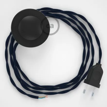 Creative Cables kapcsoló Bekötési talapzat, TM20 sötétkék műselyem 3 m. Válassza ki a CABPTOTM20