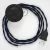 Creative Cables kapcsoló Bekötési talapzat, TM20 sötétkék műselyem 3 m. Válassza ki a CABPTOTM20