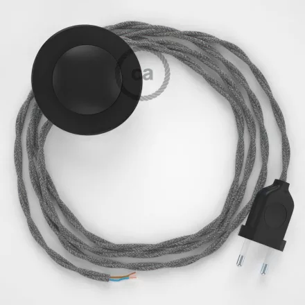 Creative Cables kapcsoló Bekötési talapzat, TN02 szürke natúr vászon 3 m. Válassza ki CABPTOTN02