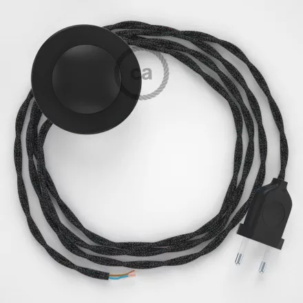 Creative Cables kapcsoló Bekötési talapzat, TN03 Antracit natúr vászon 3 m. Válassza ki CABPTOTN03