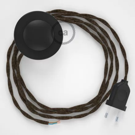 Creative Cables kapcsoló Bekötési talapzat, TN04 Barna natúr vászon 3 m. Válassza ki CABPTOTN04
