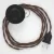 Creative Cables kapcsoló Bekötési talapzat, TZ22 fekete és Whiskey Rayon 3 m. Válassza CABPTOTZ22