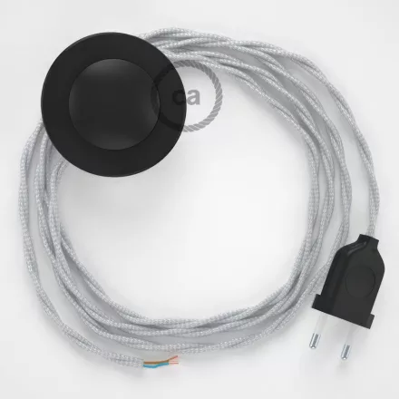 Creative Cables kapcsoló Bekötési talapzat, TM02 ezüst műselyem 3 m. Válassza ki a CABPTRARG
