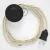 Creative Cables kapcsoló Bekötési talapzat, TM00 Ivory Rayon 3 m. Válassza ki a CABPTRAVO