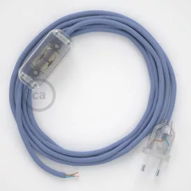   Creative Cables kapcsoló Lámpa huzalozás, RM07 Lilac Rayon 1,80 m. Válassza ki a CABTTO054