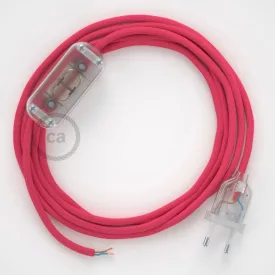   Creative Cables kapcsoló Lámpa huzalozás, RM08 fukszia műselyem 1,80 m. Válassza ki a CABTTO056