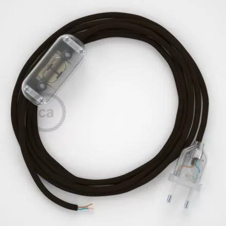Creative Cables kapcsoló Lámpa huzalozás, RM13 barna műselyem 1,80 m. Válassza ki a CABTTO061