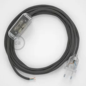   Creative Cables kapcsoló Lámpa huzalozás, RM03 Szürke Rayon 1,80 m. Válassza ki a CABTTO074