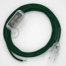   Creative Cables kapcsoló Lámpa bekötése, RM21 Dark Green Rayon 1,80 m. Válassza ki CABTTO076