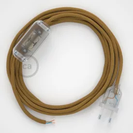   Creative Cables kapcsoló Lámpa huzalozás, RC31 Arany méz pamut 1,80 m. Válassza ki CABTTORC31