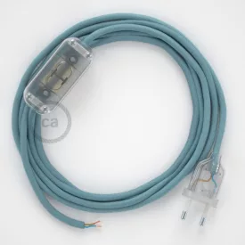   Creative Cables textil lámpakábel Lámpa vezetékek, RC53 Ocean pamut 1,80 m. Válassza ki a CABTTORC53