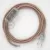 Creative Cables kapcsoló Lámpa huzalozás, RD71 Ancient Pink ZigZag pamut és természetes vászon CABTTORD71