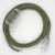 Creative Cables textil lámpakábel Lámpa vezetékek, RD72 Thyme Green Stripes pamut és natúr len CABTTORD72
