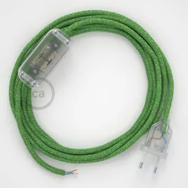   Creative Cables textil lámpakábel Lámpa vezetékezés, RX08 Bronte pamut 1,80 m. Válassza ki a CABTTORX08