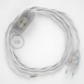   Creative Cables kapcsoló Lámpa huzalozás, TC01 Fehér Pamut 1,80 m. Válassza ki a CABTTOTC01