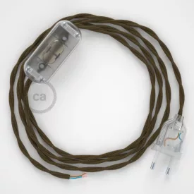   Creative Cables kapcsoló Lámpa huzalozás, TC13 Barna Pamut 1,80 m. Válassza ki a CABTTOTC13