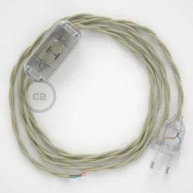   Creative Cables kapcsoló Lámpa huzalozás, TC43 Dove pamut 1,80 m. Válassza ki a CABTTOTC43