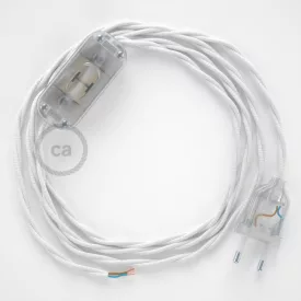   Creative Cables kapcsoló Lámpa huzalozás, TM01 Fehér Rayon 1,80 m. Válassza ki a CABTTR003