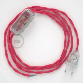   Creative Cables kapcsoló Lámpa huzalozás, TM08 fukszia műselyem 1,80 m. Válassza ki a CABTTR006