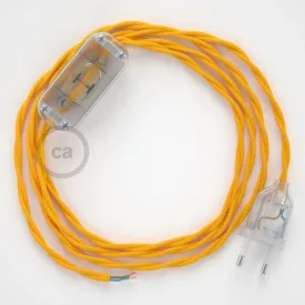   Creative Cables kapcsoló Lámpa huzalozás, TM10 Sárga Rayon 1,80 m. Válassza ki a CABTTR008