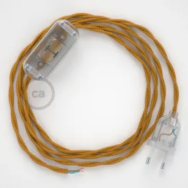   Creative Cables kapcsoló Lámpa huzalozás, TM05 Arany Rayon 1,80 m. Válassza ki a CABTTRORO