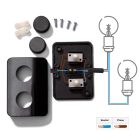 Creative Cables design lámpa Kétpólusú egypólusú lábfék. Tervezte: Achille Castiglioni. CAST662N