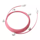 Creative Cables design lámpa Kész használatra 7,5 m-es Lumet fényfüzér készlettel, 5 fehér lámpatartóval, CATE27B075CM16