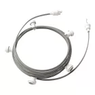 Creative Cables design lámpa Kész használatra 7,5 m-es Lumet fényfüzér készlettel, 5 fehér lámpatartóval, CATE27B075CZ04
