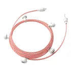 Creative Cables design lámpa Kész használatra 7,5 m-es Lumet fényfüzér készlettel, 5 fehér lámpatartóval, CATE27B075ECM39