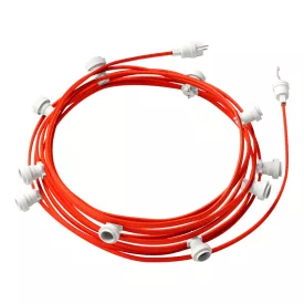   Creative Cables foglalat Készre szerelt, 12,5 m-es Lumet fényfüzér készlettel, 10 db fehér CATE27B125CF15