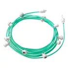 Creative Cables foglalat Készre szerelt, 12,5 m-es Lumet fényfüzér készlettel, 10 db fehér CATE27B125CH69