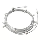 Creative Cables foglalat Készre szerelt, 12,5 m-es Lumet fényfüzér készlettel, 10 db fehér CATE27B125CM02