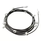 Creative Cables foglalat Készre szerelt, 12,5 m-es Lumet fényfüzér készlettel, 10 db fehér CATE27B125CM03