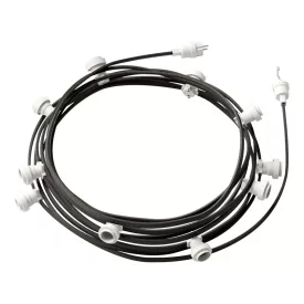   Creative Cables foglalat Készre szerelt, 12,5 m-es Lumet fényfüzér készlettel, 10 db fehér CATE27B125CM03