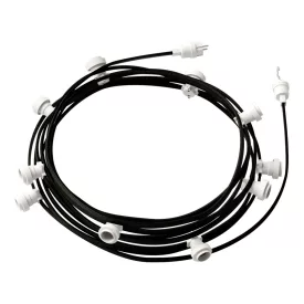   Creative Cables foglalat Készre szerelt, 12,5 m-es Lumet fényfüzér készlettel, 10 db fehér CATE27B125CM04
