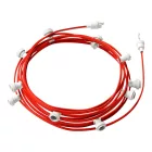 Creative Cables foglalat Készre szerelt, 12,5 m-es Lumet fényfüzér készlettel, 10 db fehér CATE27B125CM09
