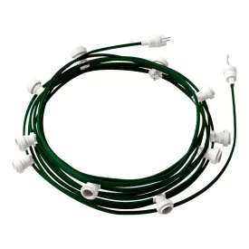   Creative Cables foglalat Készre szerelt, 12,5 m-es Lumet fényfüzér készlettel, 10 db fehér CATE27B125CM21