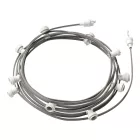 Creative Cables foglalat Készre szerelt, 12,5 m-es Lumet fényfüzér készlettel, 10 db fehér CATE27B125CZ04