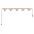Creative Cables lámpatest Maioliche' String Light Lumet rendszer 7,5 m-től, szövetkábellel, 5 lámpatartóval CATE27N075CM09DD24MA03-L fekete