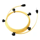 Creative Cables design lámpa Készre szerelt, 7,5 m-es Lumet fényfüzér készlet 5 fekete lámpatartóval, CATE27N075CM10