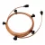 Creative Cables design lámpa Készre szerelt, 7,5 m-es Lumet fényfüzér készlet 5 fekete lámpatartóval, CATE27N075CM22