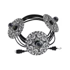 Creative Cables lámpatest Maioliche' láncvilágítás Lumet rendszer 10 m-től, szövetkábellel, 3 lámpafoglalattal és CATE27N100CM04DD24MA04-L