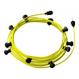   Creative Cables design lámpa Kész használatra 12,5 m-es Lumet String Light készlet 10 fekete CATE27N125CF10