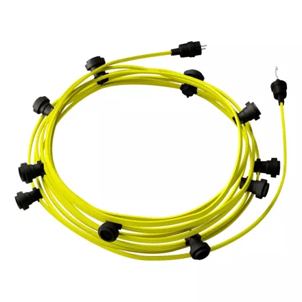 Creative Cables design lámpa Kész használatra 12,5 m-es Lumet String Light készlet 10 fekete CATE27N125CF10