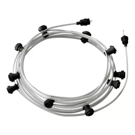   Creative Cables design lámpa Kész használatra 12,5 m-es Lumet String Light készlet 10 fekete CATE27N125CM02